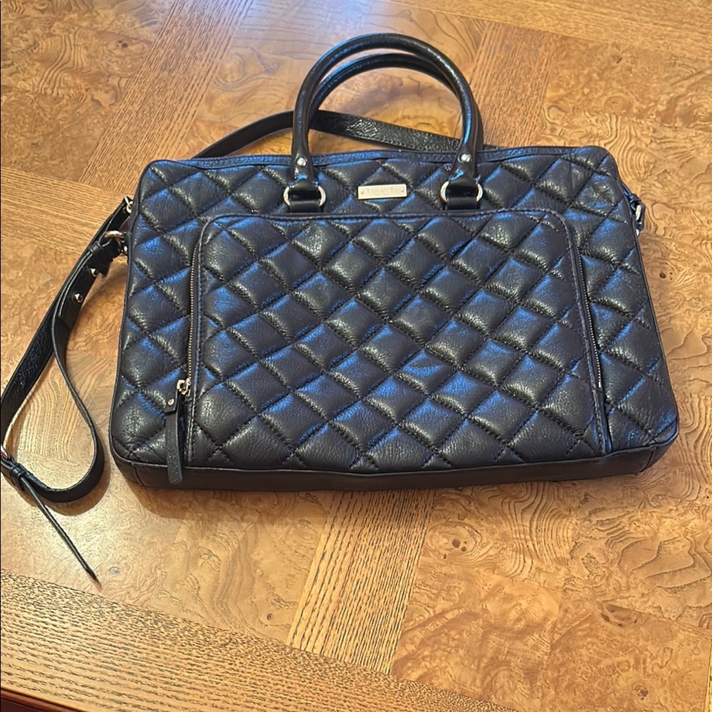 Kate Spade ♠️ black quilted leather handbag